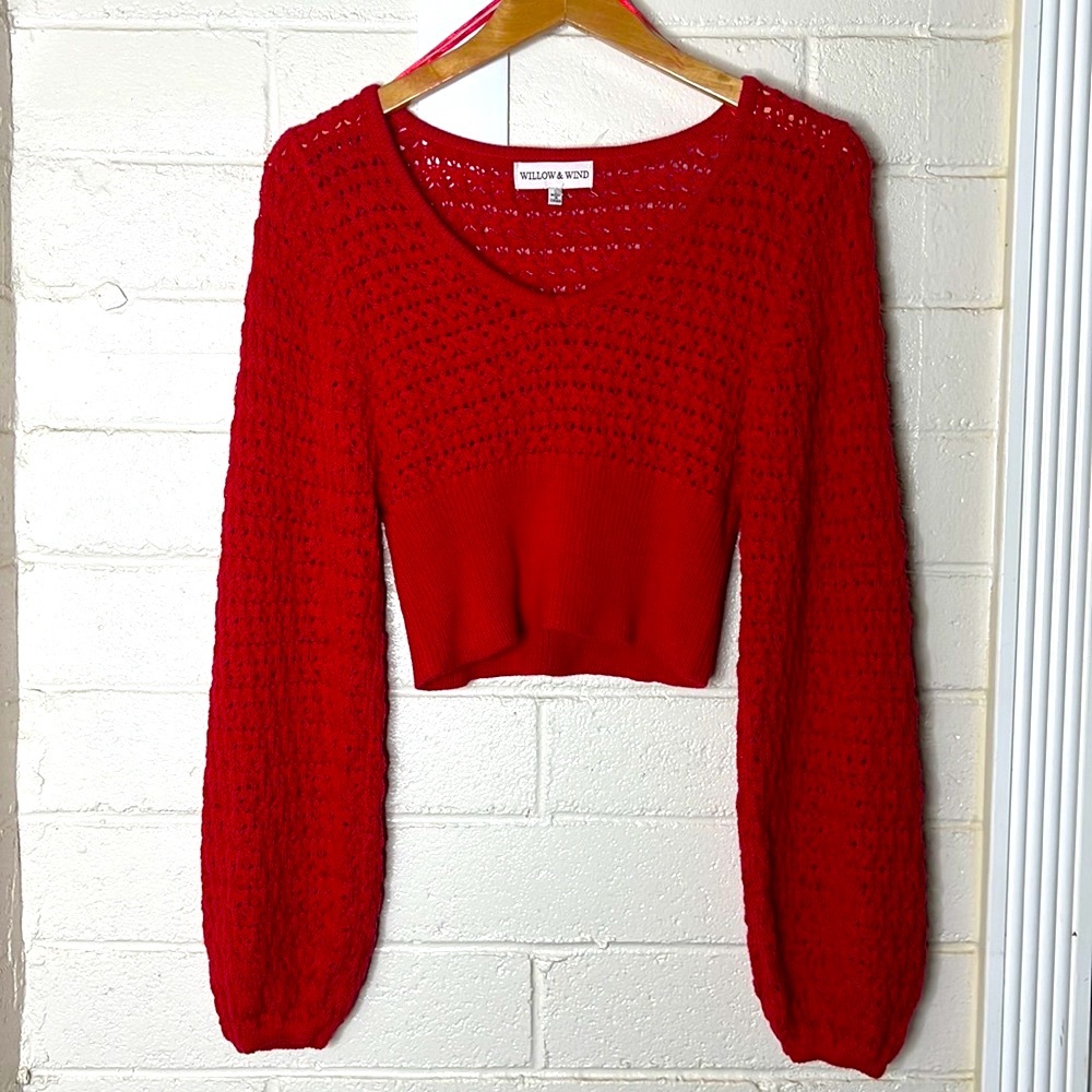 Willow & Wind Red Sweater
